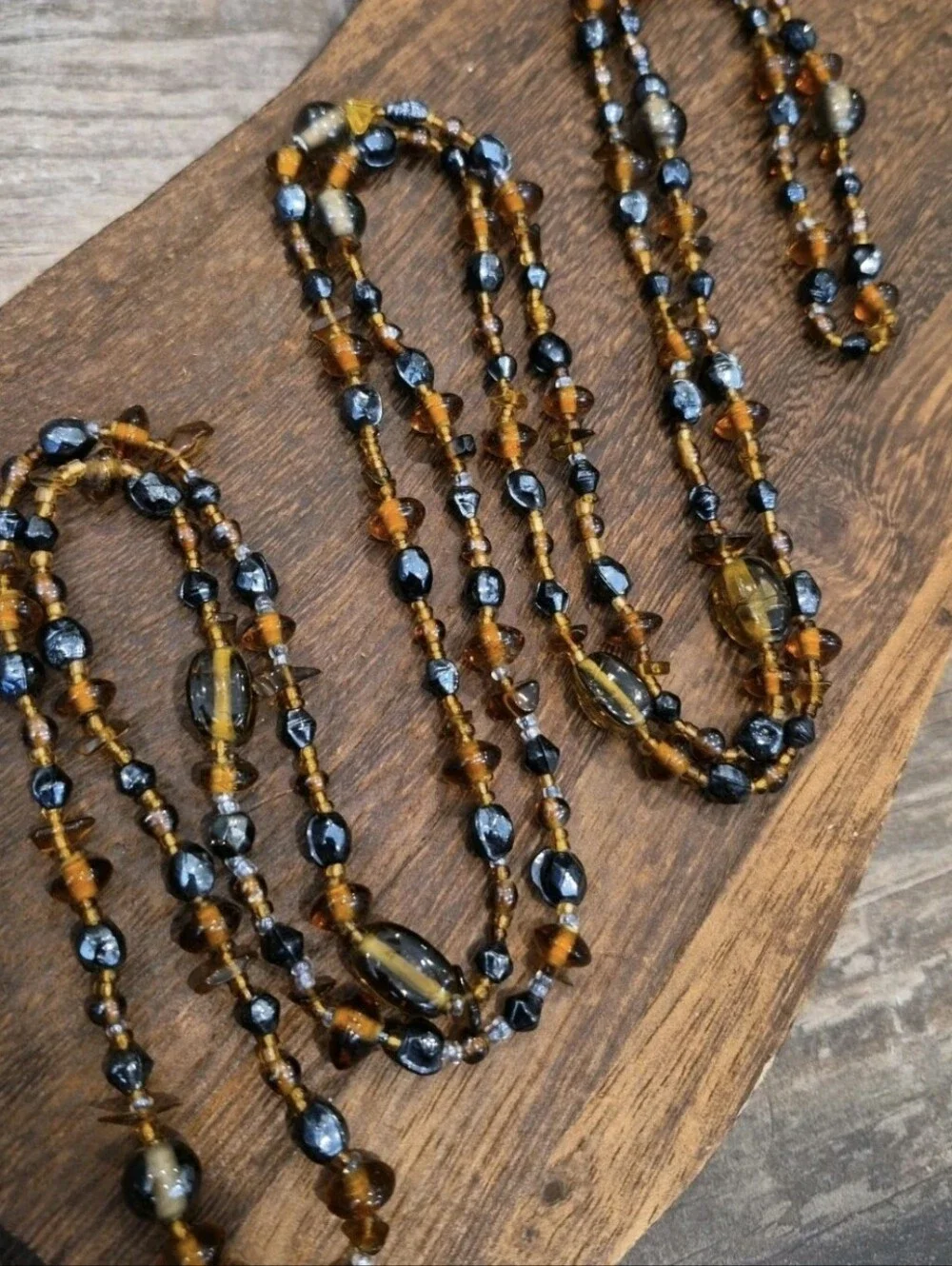 Vtg Baltic Amber Long Single Strand Shorter Double or Triple Strand Necklace